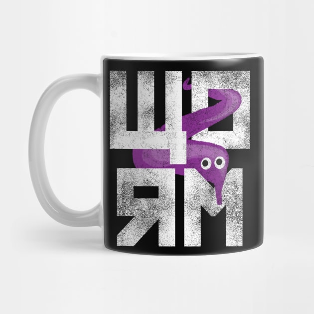 Purple Worm On A String Meme Retro Style Magic Fuzzy Worm by YourGoods